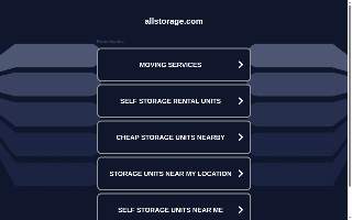 All Storage and U Lock Mini Warehouse website