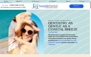 Seaside Dental of New Smyrna Beach website