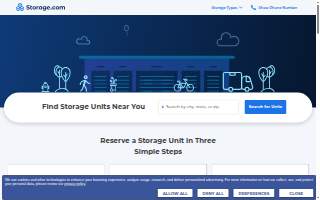 Storage website
