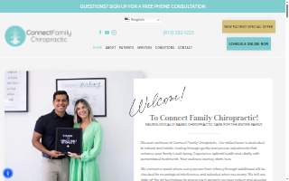 Connect Family Chiropractic website