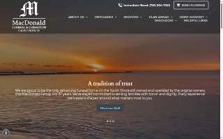 MacDonald Funeral Home of Duxbury website