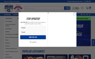 Milian Truck Center website