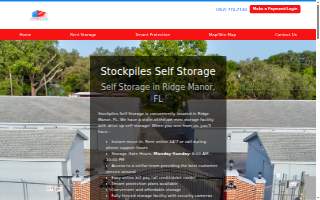 Stockpiles Self Storage website