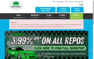 Harvesters Credit Union of Ensley website