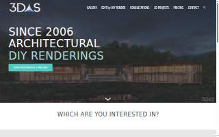 3DAS - 3D Architectural Renderings website