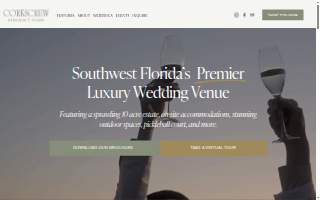 Corkscrew Weddings & Winery website