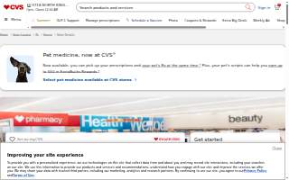 MinuteClinic at CVS website