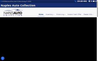 Naples Auto Collection website