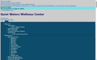 Quiet Waters Wellness Center website