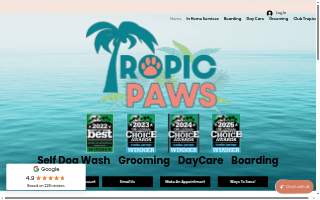 Tropic Paws website