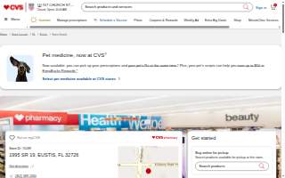 CVS Pharmacy website