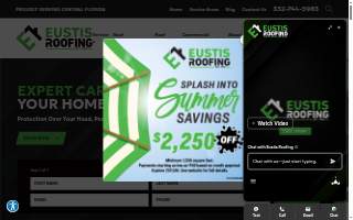 Eustis Roofing website