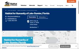 Habitat for Humanity of Lake-Sumter, Florida - Eustis ReStore website