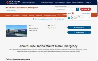 HCA Florida Mount Dora Emergency website