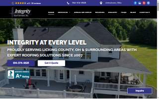 Integrity Roof Services website