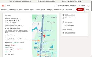 Walgreens Pharmacy website