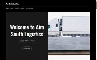 Aim South Logistics website