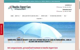 Amelia Urgent Care and Occupational Medicine website