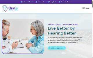 Clear Ear Medical Hearing of Fernandina Beach website