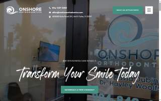 Onshore Orthodontics website