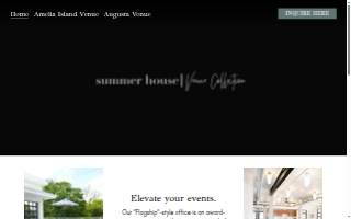 Summer House Venue Collection - Amelia Island website