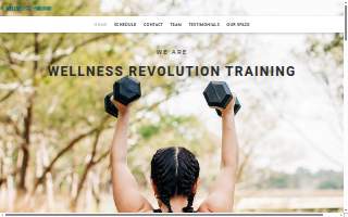 Wellness Revolution Training website