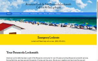 American Lock & Safe of Ferry Pass website