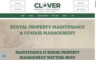 Clover Property Management website