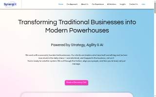 SynergiX Solutions website