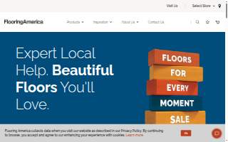 Flooring America of North Florida website