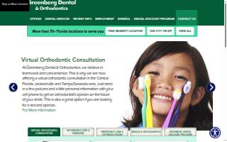 Greenberg Dental & Orthodontics website