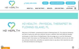 H2 Health- Fleming Island website