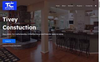 Tivey Construction, Inc. website