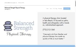 Balanced Strength Physical Therapy website