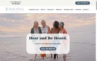 Intracoastal Hearing Center website