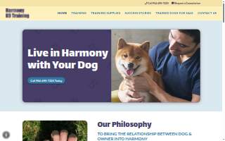 Harmony K9 Training website