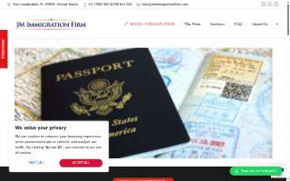JM Immigration Firm, PLLC website
