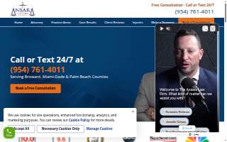 The Ansara Law Firm website