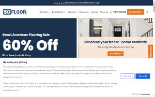 50Floor: Cleveland Carpet, Wood and Flooring Installation website
