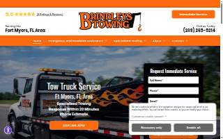 Brindley's Towing website