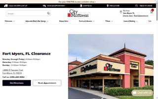 City Mattress Clearance Center website
