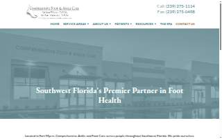 Comprehensive Foot & Ankle Care website