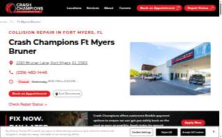 Crash Champions Collision Repair Ft Myers Bruner website