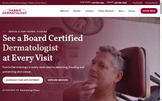 Harris Dermatology | Fort Myers Dermatology website