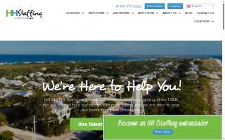 HH Staffing Services website