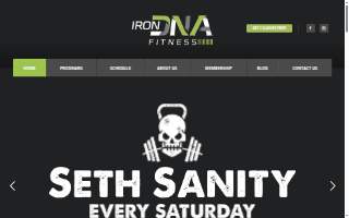 IronDNA Fitness of Iona website