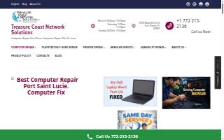 At Home Computer Services website