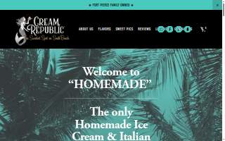 Cream Republic website