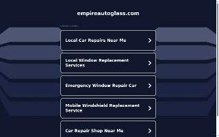Empire Auto Glass Repair & Replacement Services website