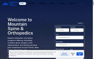 Mountain Spine & Orthopedics of Fort Pierce website